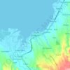 Mappa topografica Casiguran, altitudine, rilievo