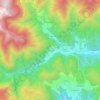 Mappa topografica Convalle, altitudine, rilievo