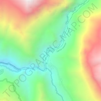 Mappa topografica Picoy, altitudine, rilievo