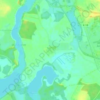 Mappa topografica Neu Gaarz, altitudine, rilievo