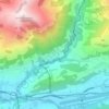 Mappa topografica La Saussa, altitudine, rilievo