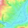 Mappa topografica Viastels, altitudine, rilievo