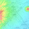 Mappa topografica Angeles, altitudine, rilievo