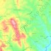 Mappa topografica Fontainhas, altitudine, rilievo