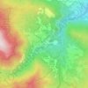 Mappa topografica Civago, altitudine, rilievo