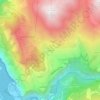 Mappa topografica Les Cours, altitudine, rilievo