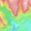 Mappa topografica Baou de Saint-Jeannet, altitudine, rilievo