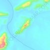 Mappa topografica The Island Hill, altitudine, rilievo