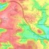 Mappa topografica Lampertshofen, altitudine, rilievo