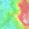 Mappa topografica O Carballo, altitudine, rilievo