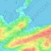 Mappa topografica Pen Ar Poul, altitudine, rilievo
