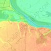 Mappa topografica Vukovar, altitudine, rilievo