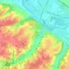 Mappa topografica Les Champs Gérons, altitudine, rilievo