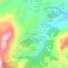 Mappa topografica La Melandrera, altitudine, rilievo