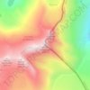 Mappa topografica Monte Mandrone, altitudine, rilievo