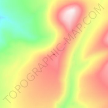 Mappa topografica Mount Kinley, altitudine, rilievo