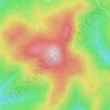 Mappa topografica Mont de l'Ouest, altitudine, rilievo