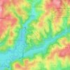 Mappa topografica Unterberg, altitudine, rilievo