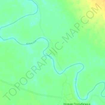 Mappa topografica Еремино, altitudine, rilievo