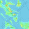 Mappa topografica Pocdol Mountains, altitudine, rilievo