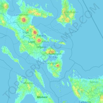Mappa topografica Pocdol Mountains, altitudine, rilievo