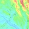 Mappa topografica Les Crozes, altitudine, rilievo