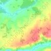 Mappa topografica La Minière, altitudine, rilievo