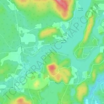 Mappa topografica Baie-de-l'Ours, altitudine, rilievo