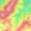 Mappa topografica Salle, altitudine, rilievo