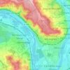 Mappa topografica Triel-sur-Seine, altitudine, rilievo