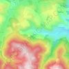 Mappa topografica Neyrac, altitudine, rilievo
