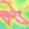 Mappa topografica Monte Cavallo (Pastore), altitudine, rilievo