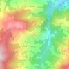 Mappa topografica Gova, altitudine, rilievo