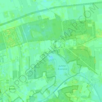 Mappa topografica Hoogengraven, altitudine, rilievo