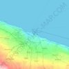 Mappa topografica Bari, altitudine, rilievo