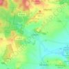 Mappa topografica Schöna, altitudine, rilievo