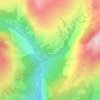 Mappa topografica Versoye-les-Granges, altitudine, rilievo