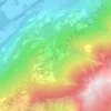 Mappa topografica L'Arbarey, altitudine, rilievo
