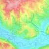 Mappa topografica Lestang, altitudine, rilievo