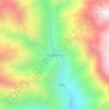 Mappa topografica Colcapampa, altitudine, rilievo