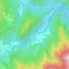 Mappa topografica Fusine, altitudine, rilievo