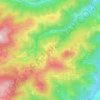 Mappa topografica Treynas, altitudine, rilievo