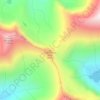 Mappa topografica Triple Divide Peak, altitudine, rilievo