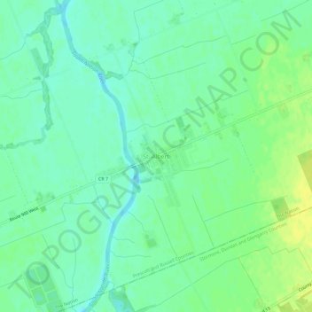 Mappa topografica St. Albert, altitudine, rilievo