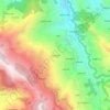 Mappa topografica bairagarh, altitudine, rilievo