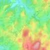 Mappa topografica Les Bourgnons, altitudine, rilievo