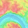Mappa topografica Pendleton, altitudine, rilievo