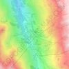 Mappa topografica Les Ménuires, altitudine, rilievo