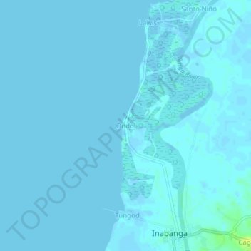 Mappa topografica Ondol, altitudine, rilievo