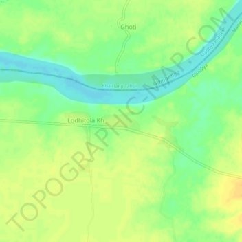 Mappa topografica Dhapewada, altitudine, rilievo